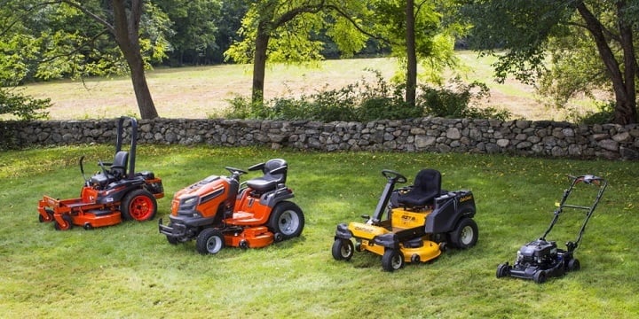 types of lawn mowers 